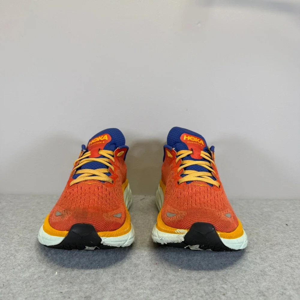 Hoka Clifton 8 Womens Shoes Size 7.5 Flame Blue Glass Running Shoes 1119394 FBLN